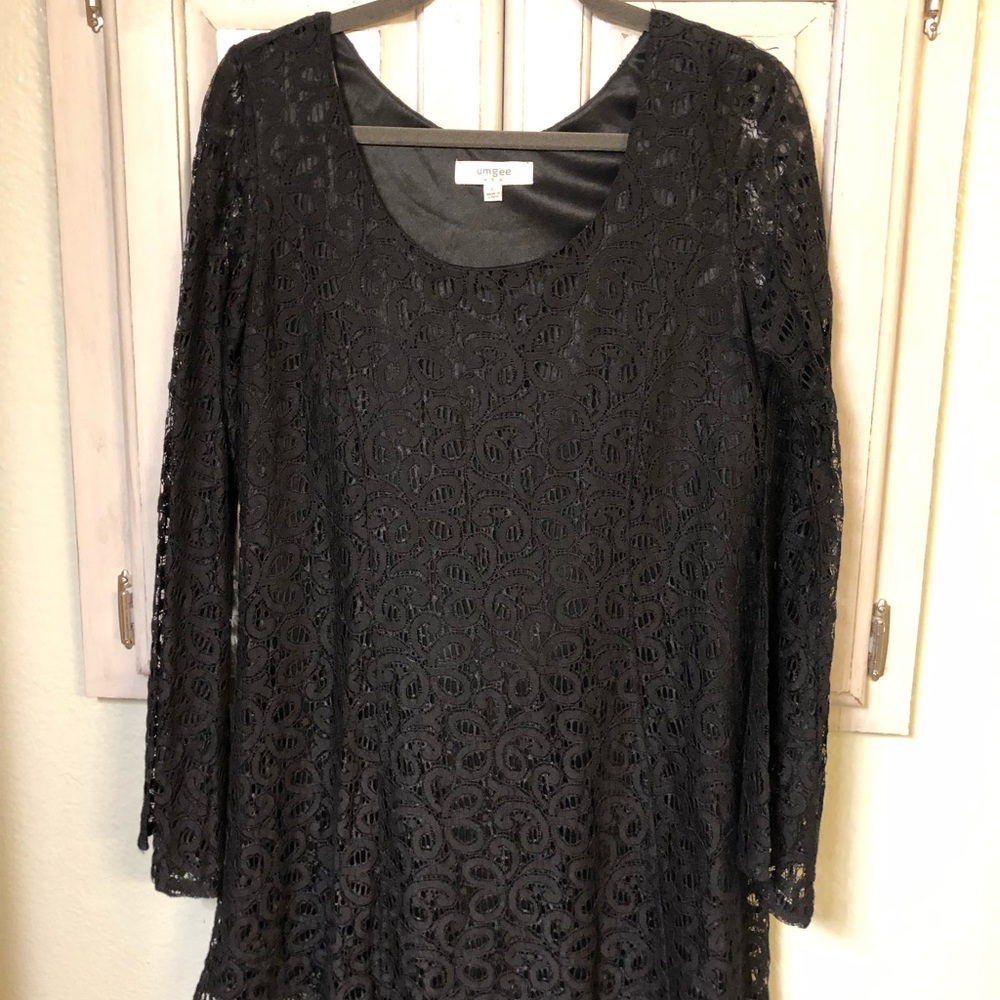 Tunic lace top, Wore with leopard leggings